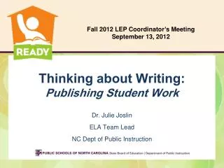 Thinking about Writing: Publishing Student Work