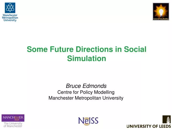 some future directions in social simulation