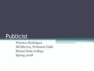 publicist
