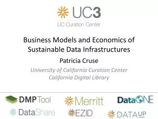 Business Models and Economics of Sustainable Data Infrastructures