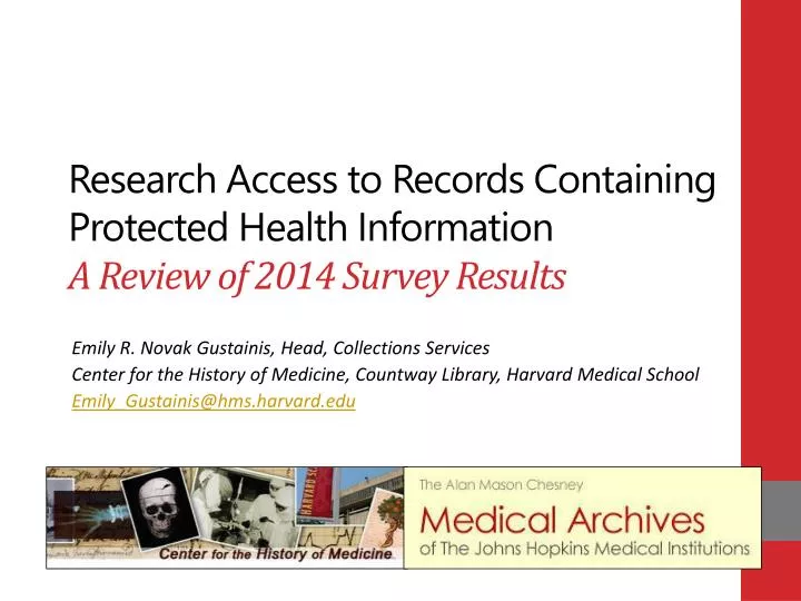 research access to records containing protected health information a review of 2014 survey results