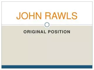 JOHN RAWLS