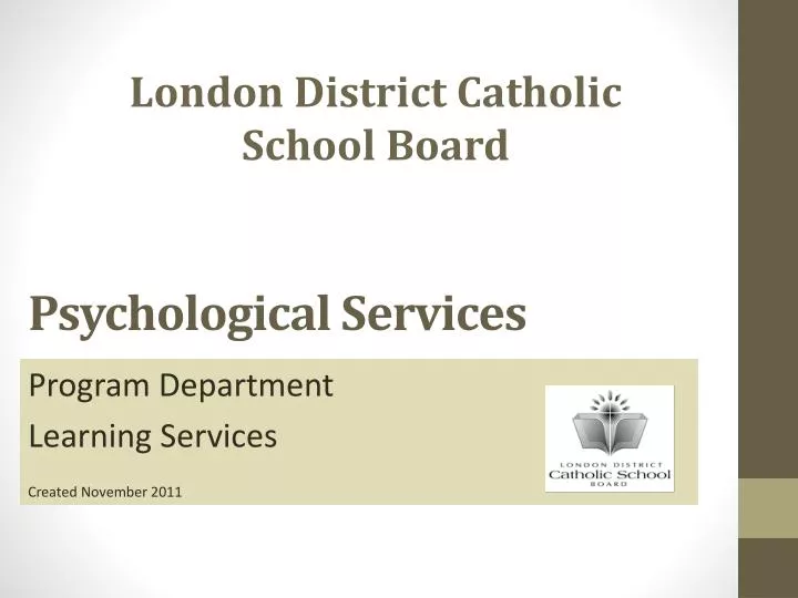 psychological services