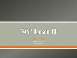 NASP Domain 10
