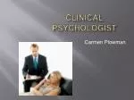 Clinical Psychologist - slide 1