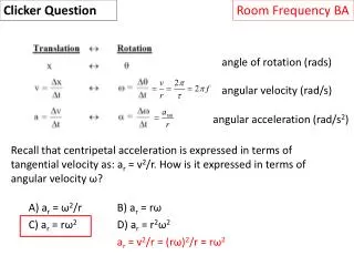 angle of rotation ( rads )