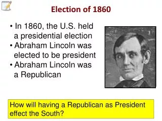 Election of 1860