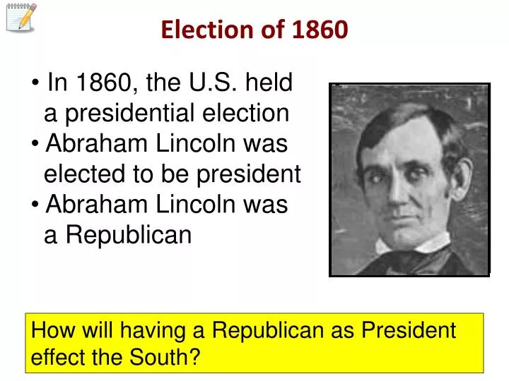 election of 1860
