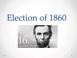 Election of 1860