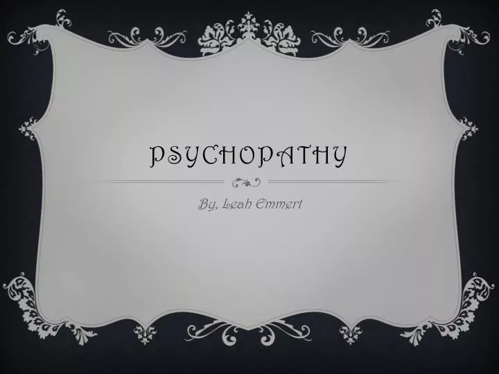 psychopathy