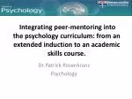 Dr Patrick Rosenkranz Psychology - slide 1