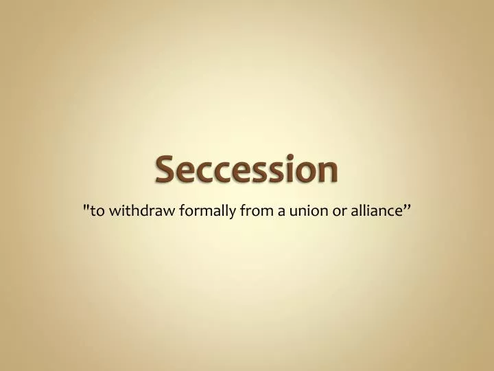seccession