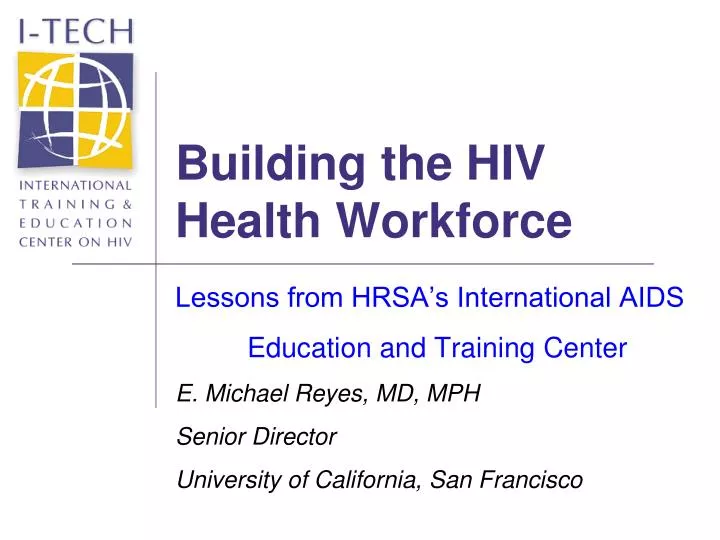 building the hiv health workforce