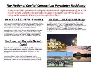 The National Capital Consortium Psychiatry Residency