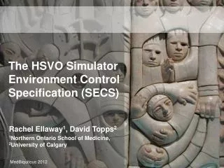 The HSVO Simulator Environment Control Specification (SECS)