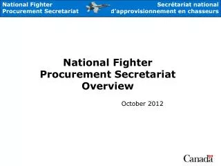 National Fighter Procurement Secretariat Overview