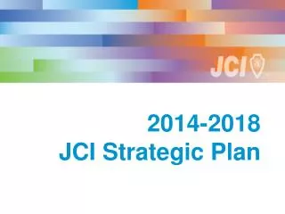 2014-2018 JCI Strategic Plan
