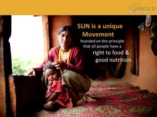 SUN is a unique Movement founded on the principle that all people have a
