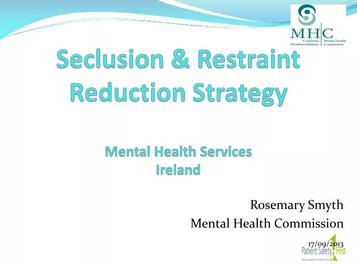 seclusion restraint reduction strategy mental health services ireland