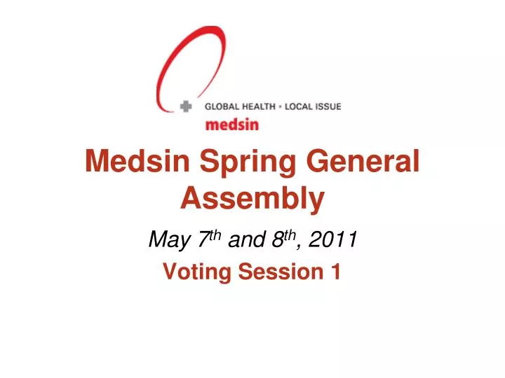 medsin spring general assembly