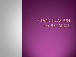 comunicaci n secretarial
