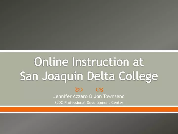 online instruction at san joaquin delta college