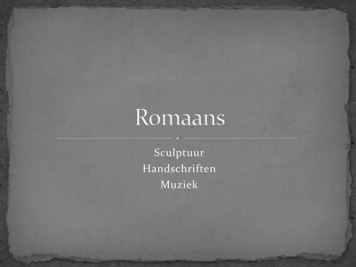 romaans