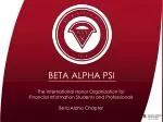 Join Us for the Beta Alpha Psi New Member Meeting and Exciting Community Service Events! - slide 1