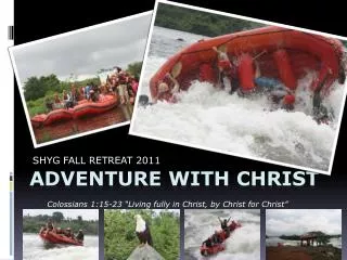 ADVENTURE WITH CHRIST