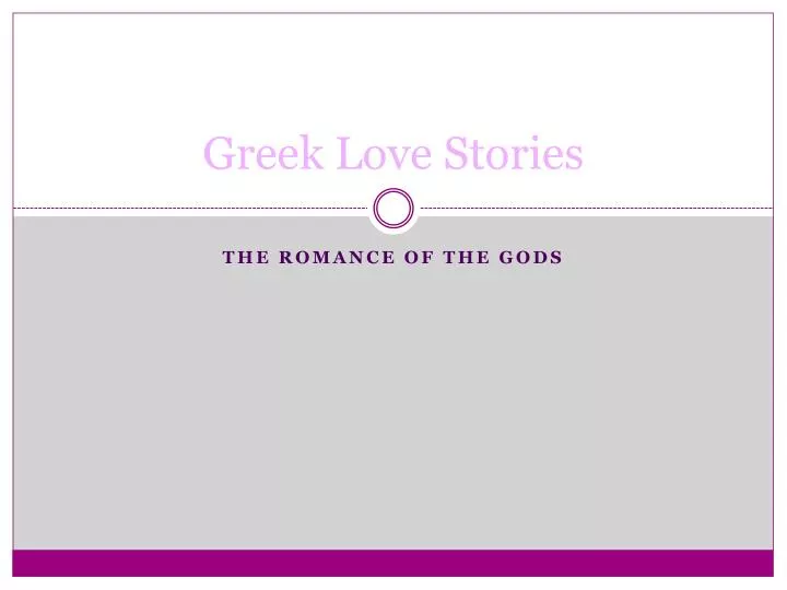 greek love stories