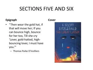 SECTIONS FIVE AND SIX