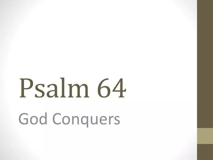 psalm 64