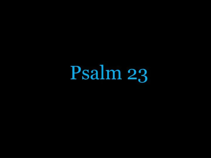 psalm 23