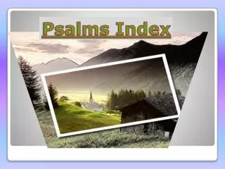 Psalms Index