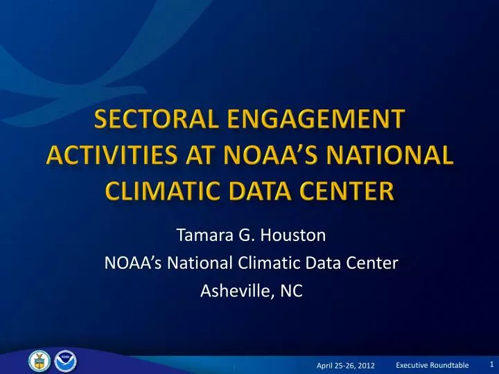 sectoral engagement activities at noaa s national climatic data center