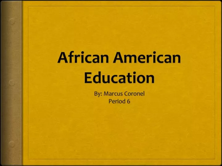 african american education