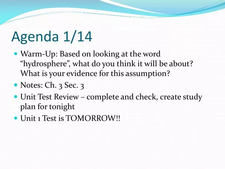 agenda 1 14