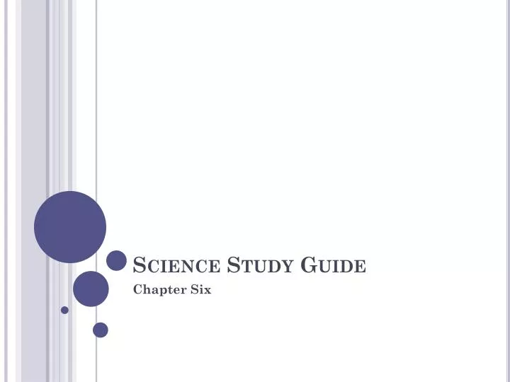 science study guide