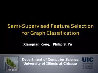 Semi-Supervised Feature Selection for Graph Classification