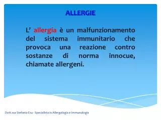 allergie