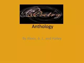 anthology
