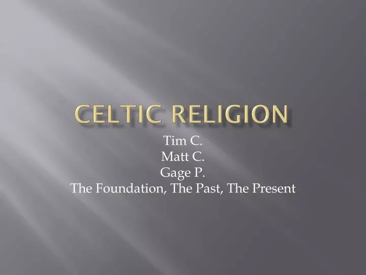 celtic religion