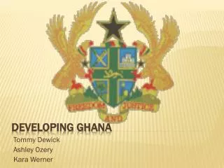 Developing Ghana