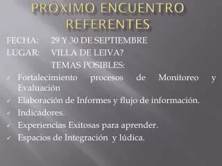 pr ximo encuentro referentes