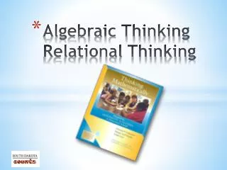 Algebraic Thinking Relational Thinking