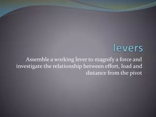 levers
