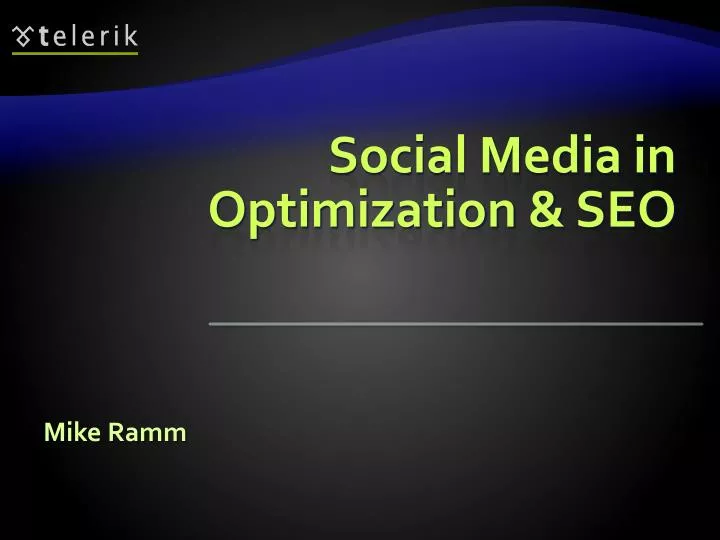 social media in optimization seo
