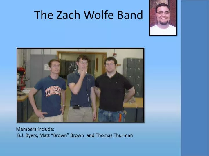 the zach wolfe band