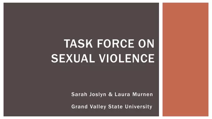 task force on sexual violence