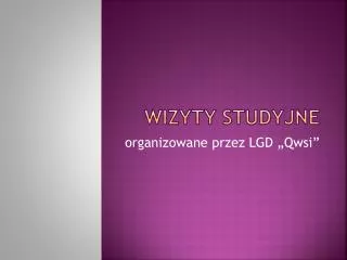 wizyty studyjne